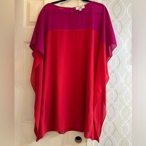 Belle Badgley Mischka Pink Sheer Top